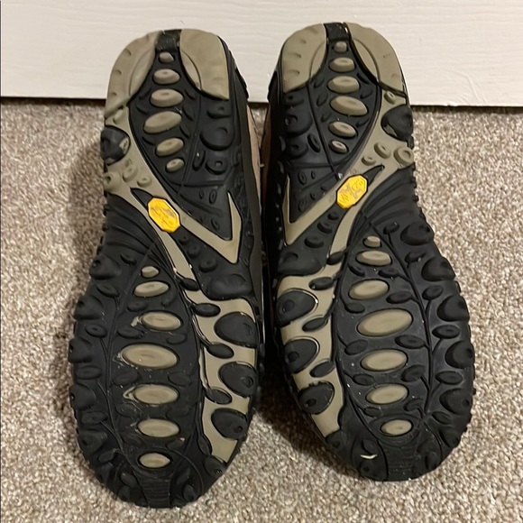 Merrell Brown and Green Athletic Shoes Hiking Boots - Picture 8 of 11